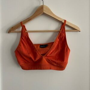 Richer Poorer Modal Bralette in Tangerine, Size XL
